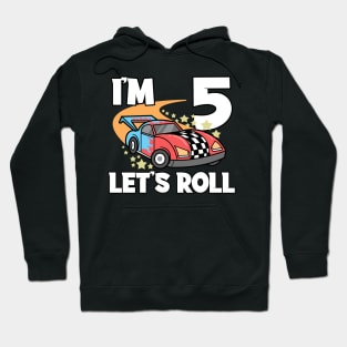 Fifth 5th Birthday Racing Car Sports Car Hoodie